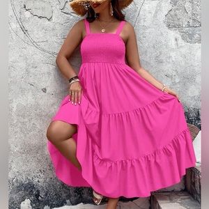 •Hot Pink Maxi Dress•